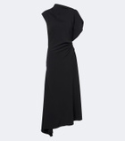 Veronica Beard Brett asymmetric crêpe maxi dress