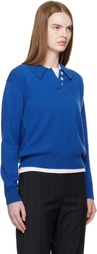 &Daughter SSENSE Exclusive Blue Edith Polo