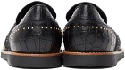 Human Recreational Services Black Croc Del Rey Loafers