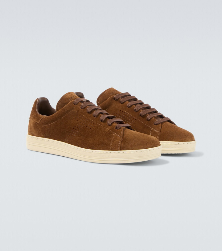 Photo: Tom Ford Warwick perforated suede sneakers