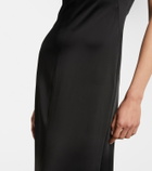 McQueen Embellished open-back gown