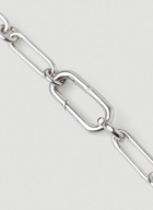Box Chain Large Necklace in Silver