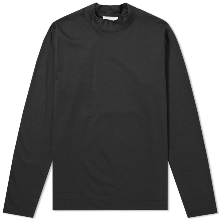 Photo: Norse Projects Long Sleeve Harald Mercerised Tee Black