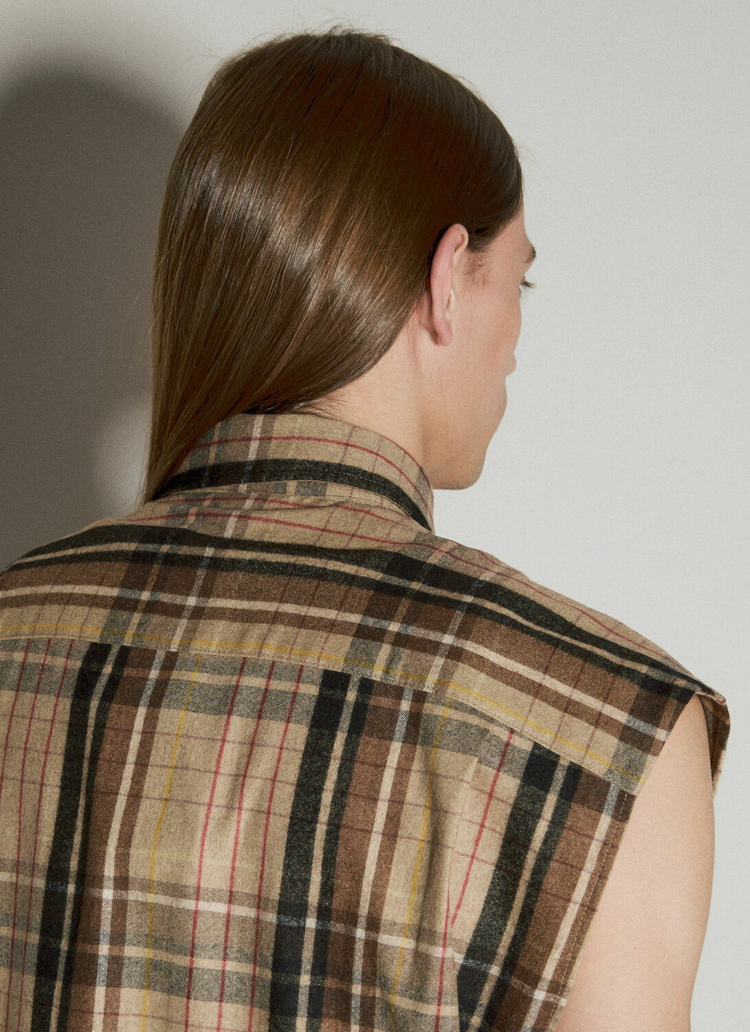 VTMNTS Flannel Sleeveless Shirt