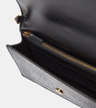 Versace Greca Goddess croc-effect leather wallet on chain