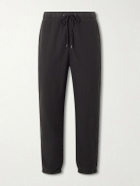 James Perse - Straight-Leg Linen-Blend Canvas Drawstring Trousers - Black