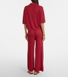 Loulou de Saison Egeo knitted wide-leg pants