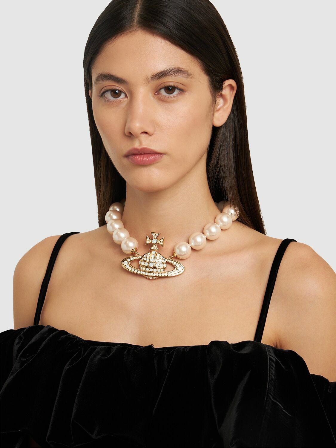 『Vivienne Westwood』ネックレス NEYSA NECKLACE 63010110 Silver Pearl Necklace 'Neysa' Vivienne Westwood
