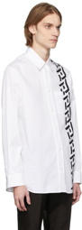 Versace White Greca Popeline Shirt