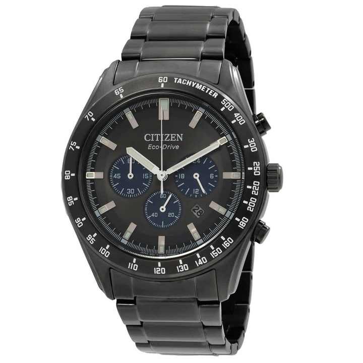 Photo: Citizen Eco-Drive Chronograph Black Dial Mens Watch CA4677-50H
