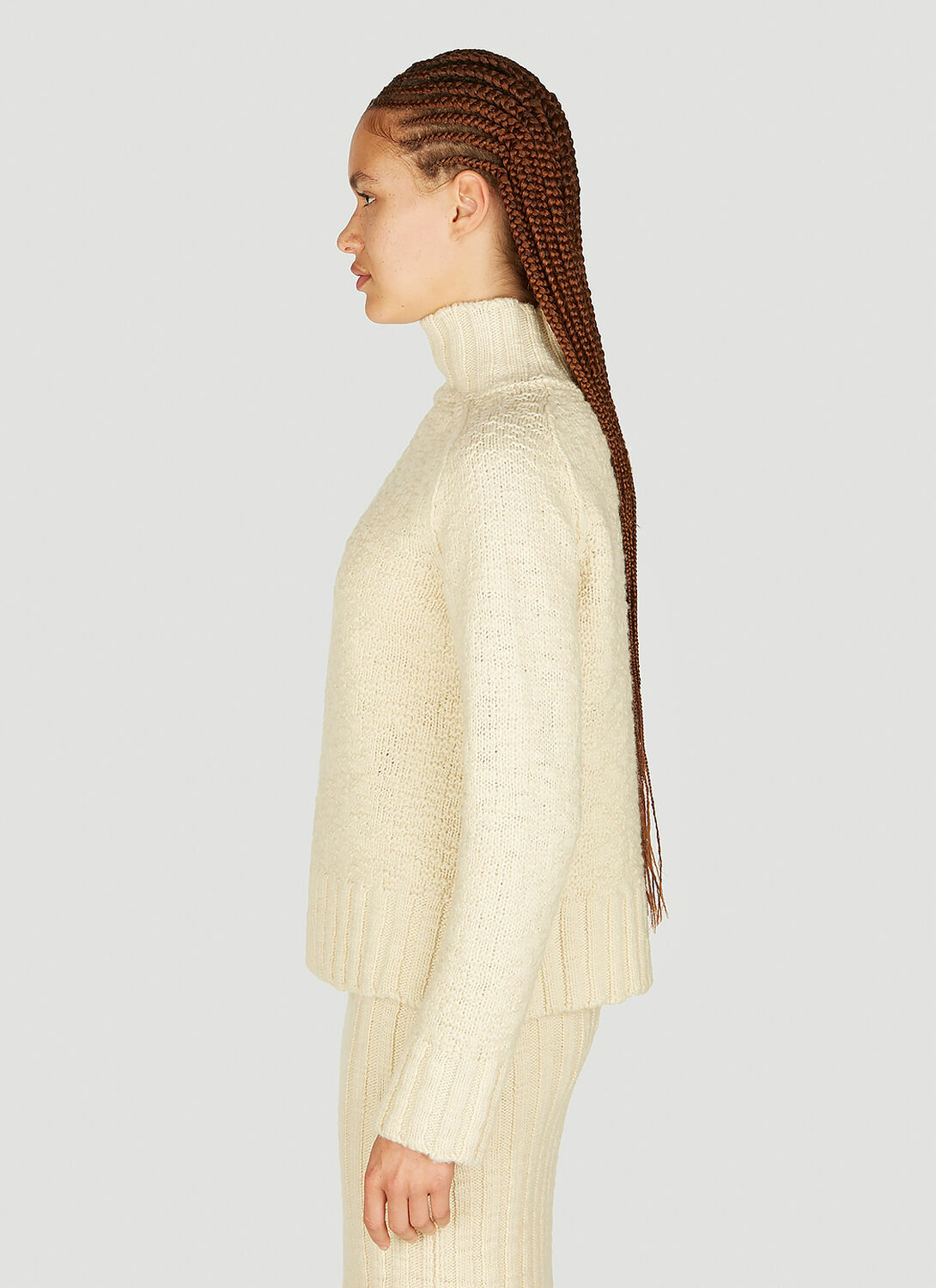 Jil Sander+ High neck Textured Knit Sweater