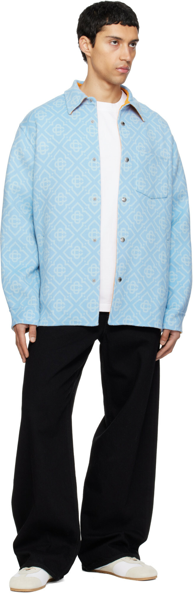 Casablanca Blue Double Faced Overshirt