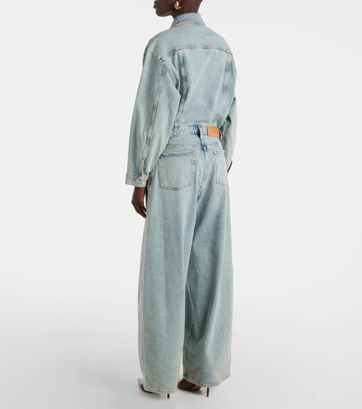 7 For All Mankind Wide-leg denim jumpsuit