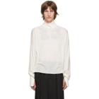 Sulvam White Wool High-Neck Sweater