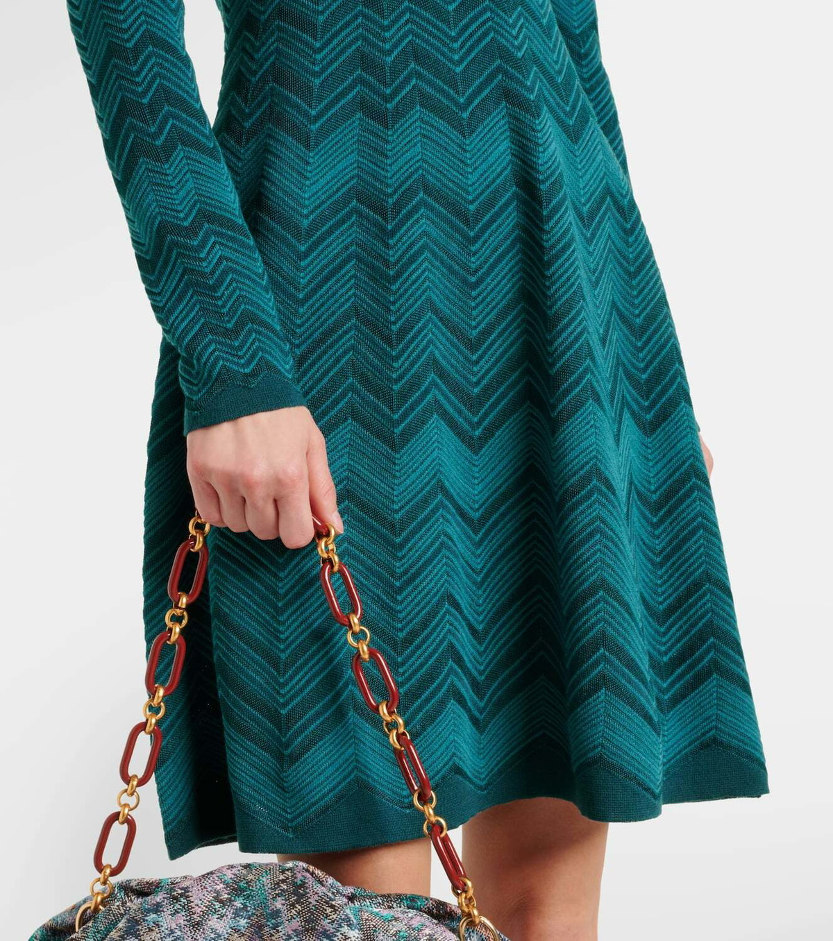 Missoni Zigzag knitted minidress
