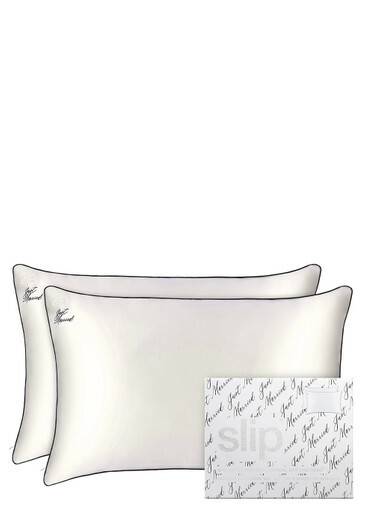 Photo: Slip Pure Silk Queen Pillowcase Duo - Just Married