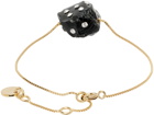Marni Gold & Black Pietra Dura Bracelet