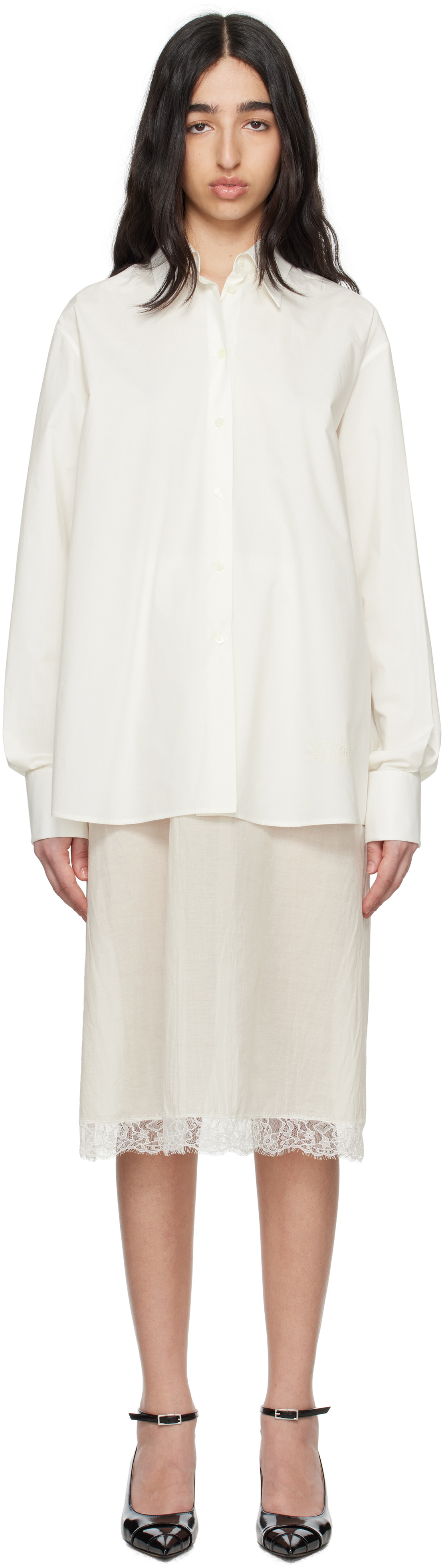 knee length dresses for ladies Cotton Poplin & Cotton Voile Midi Dress main image 1