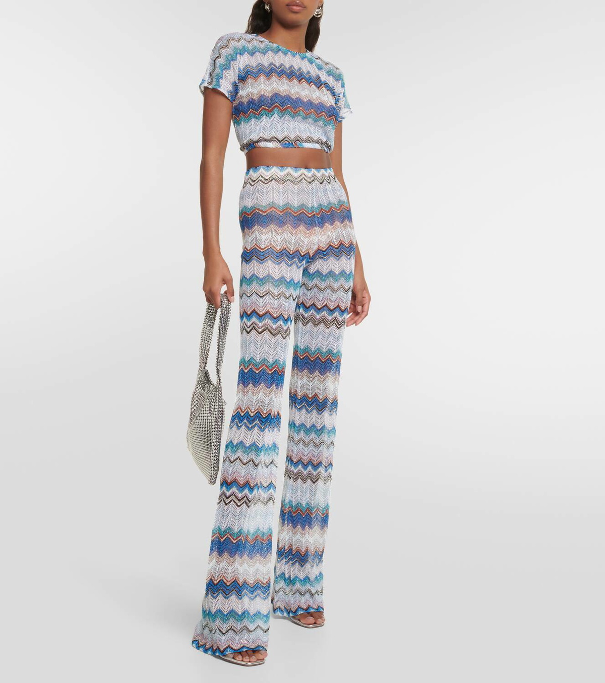 Missoni Mare Zig Zag open-knit crop top
