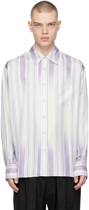 Photo: COMMAS Purple Stripe Shirt