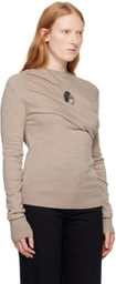 TOVE Beige Eleornore Long Sleeve T-Shirt
