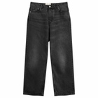 AMI Paris Men's Large Fit Jeans in Noir Used