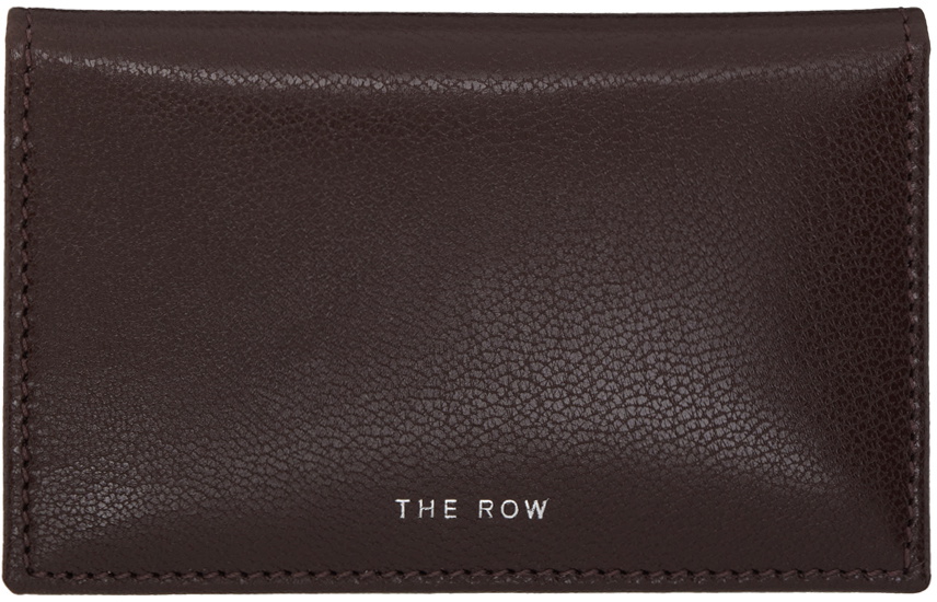 The Row Brown Two Card Holder