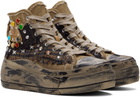 R13 Brown Kurt High Top Sneakers