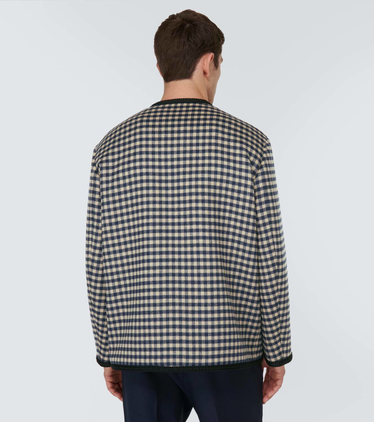 Gucci Interlocking G gingham wool jacket Gucci