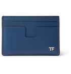 TOM FORD - Textured-Leather Cardholder - Blue