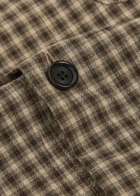 Oliver Spencer Checked Stretch-cotton Jacket Brown