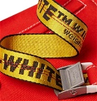 Off-White - Logo-Print Cotton-Twill Messenger Bag - Red