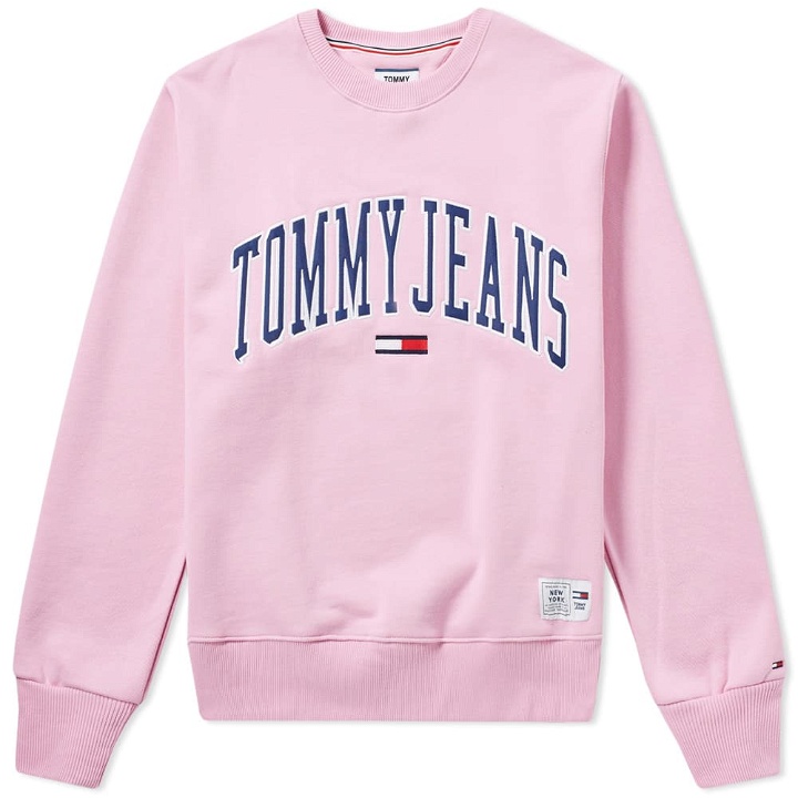 Photo: Tommy Jeans Collegiate Crew Sweat Pink