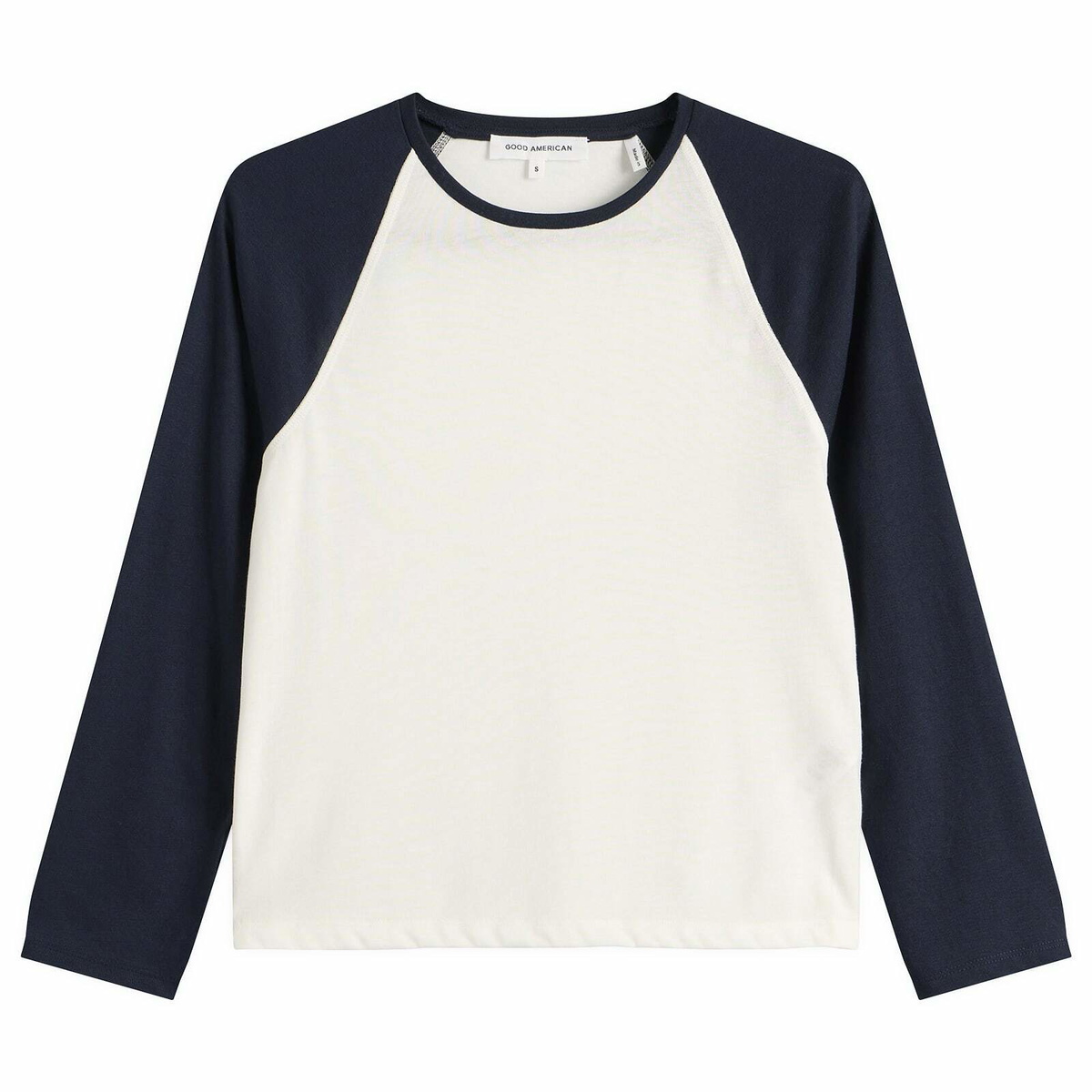 Good American Women's Raglan T-Shirt in Chalk