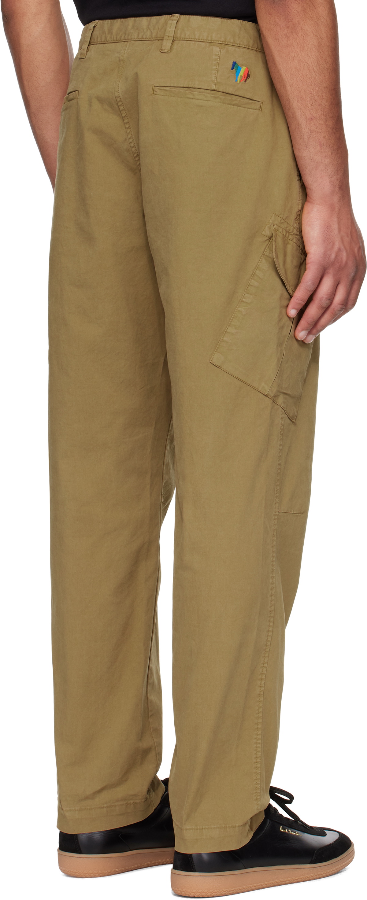 PS by Paul Smith Brown Broad Stripe Zebra Cargo Pants