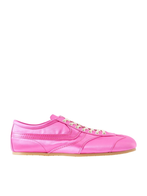 Photo: Dries Van Noten - Satin Sneakers - Pink