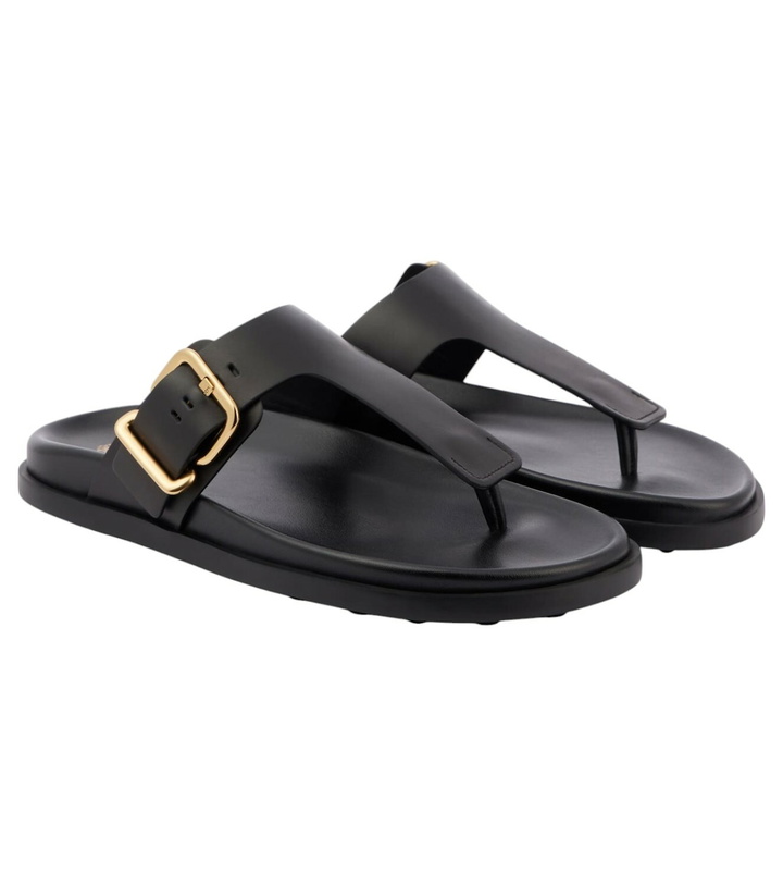 Photo: Tod's Leather thong sandals