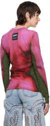 Y/Project Pink Jean-Paul Gaultier Edition Layered Long Sleeve T-Shirt