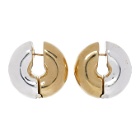 Uncommon Matters Silver and Gold Stratus Hoop Earrings