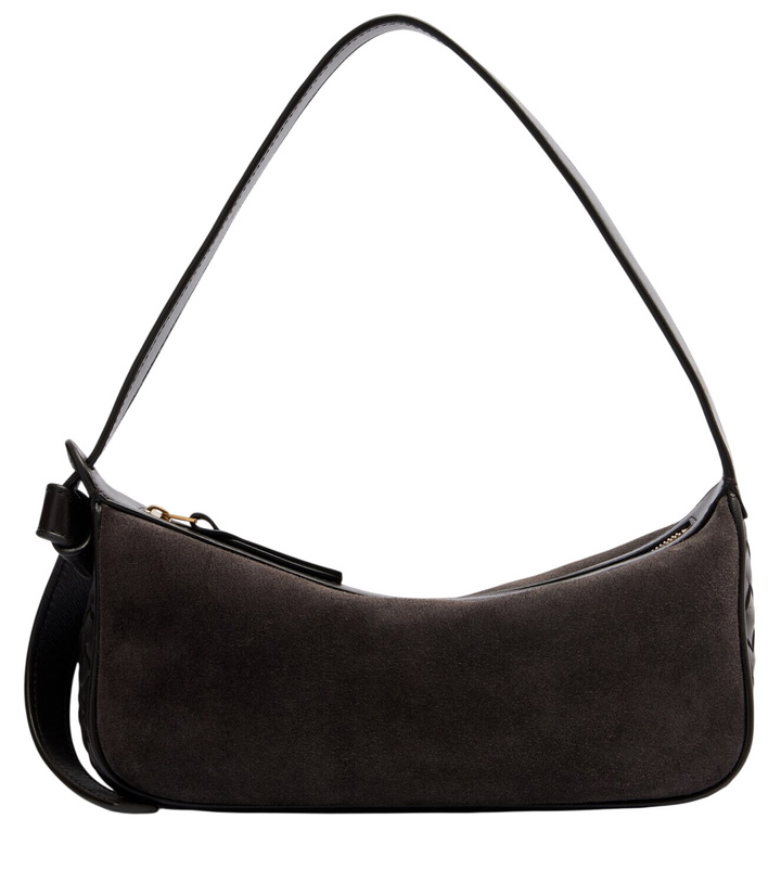 Photo: Bottega Veneta Nodo Small suede shoulder bag