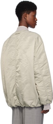 LOW CLASSIC Taupe Reversible Bomber Jacket