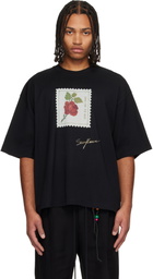 Song for the Mute Black 'Rose Stamp' Gym T-shirt