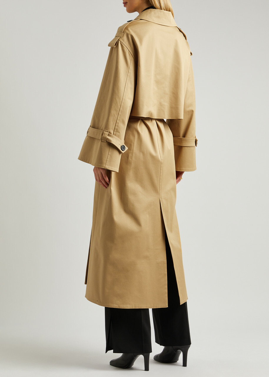 BY Malene Birger Alanis Stretch-cotton Trench Coat Beige