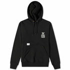 WTAPS Men's Desgn 02 SQD Popover Hoodie in Black