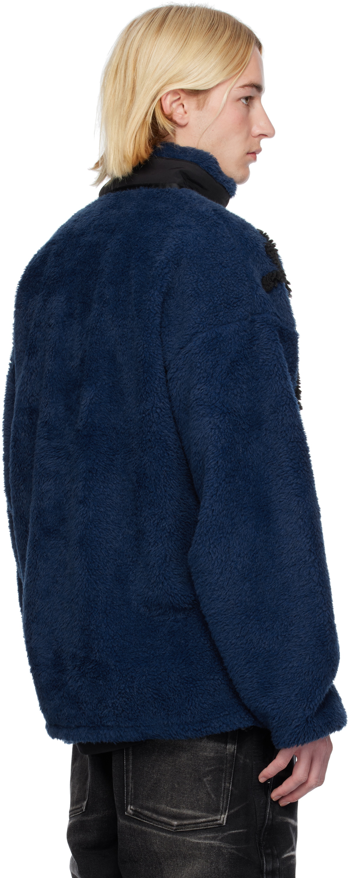 Y/Project Blue 'Paris' Best' Jacquard Fleece Jacket
