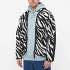 Stan Ray Men's High Pile Fleece Jacket in Zebra Print