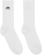 Balenciaga White 3B Sports Icon Socks