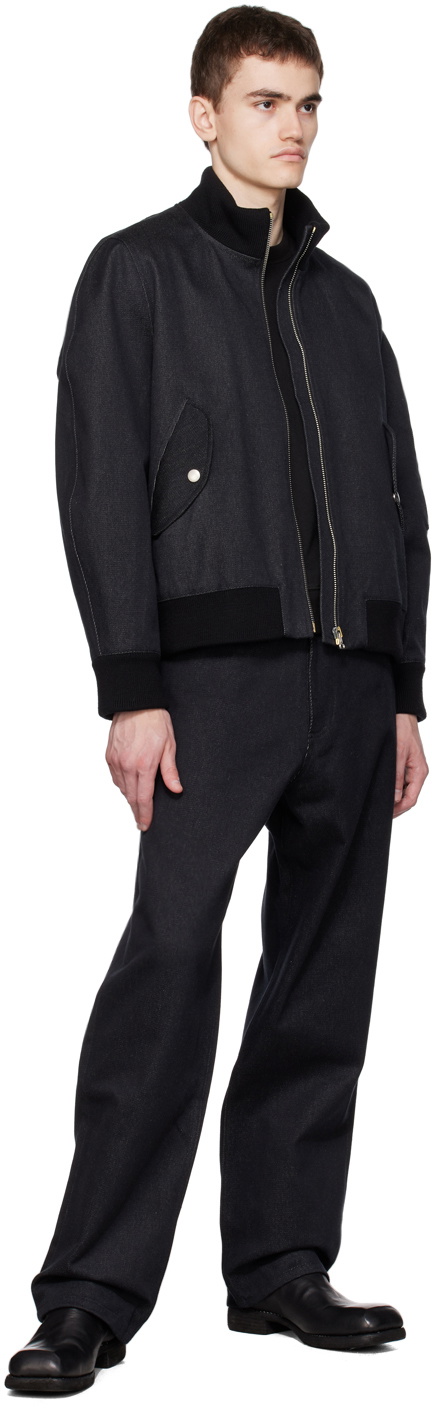 3MAN Black Five-Pocket Jeans