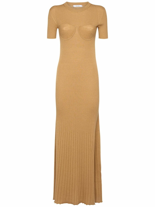 Photo: MAX MARA Europa Wool & Silk Knit Maxi Dress