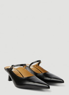 Reike Nen Pointed Mary Jane Kitten Heel Mules